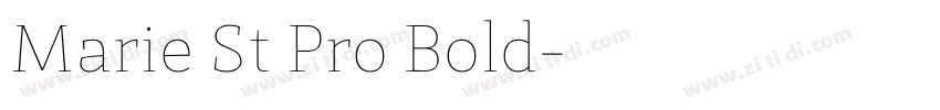 Marie St Pro Bold字体转换